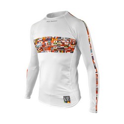 SKIN COOLER LONG SLEEVE TOP Flag Print 